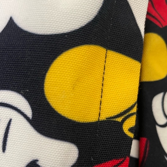 NWOT Disney Store Parks Mickey Mouse Laptop Backpack Navy Blue Black Red Yellow - Picture 5 of 6